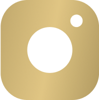 Gold Instagram logo on a plain background